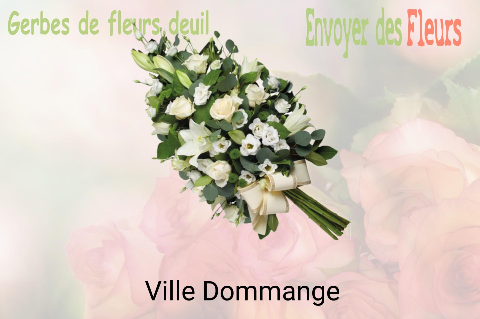 Gerbe de fleurs de deuil livrée à Ville-Dommange